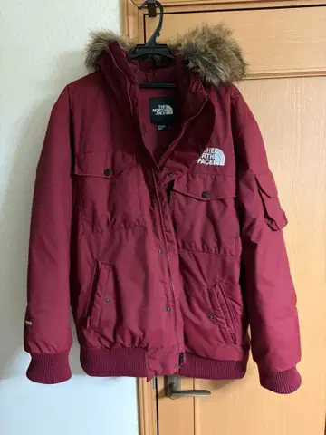 THE NORTH FACE 버건디 다운 자켓