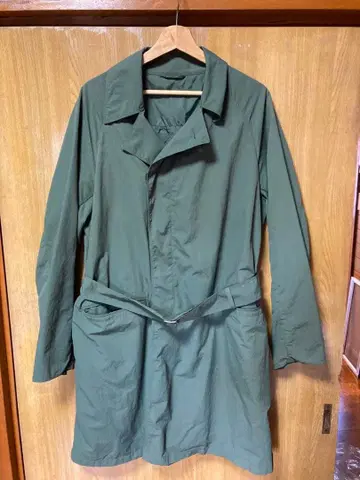 올리브 그린 스텐카라 코트