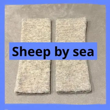 여성용 Sheep by Sea 베이지 울 100% 암커버