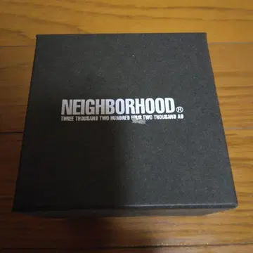 NEIGHBORHOOD 블랙 가죽 팔찌