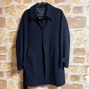 SHIPS 네이비 체스터 코트 벨트 포함