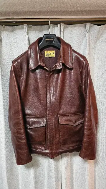 THE FEW 더퓨 가죽 자켓 브라운 40