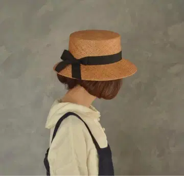 오늘 한정 가격 핸드메이드 작가 카와무라 모자 가게 물망초 밀짚모자