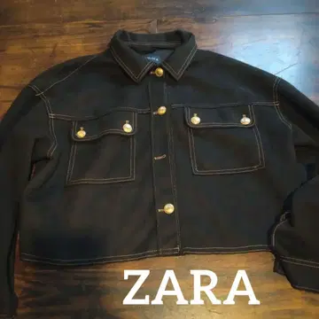 ZARA 블랙 크롭 자켓 M 사이즈