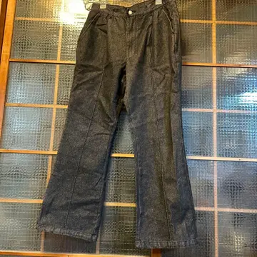 블랙 플레어 데님 청바지 halham