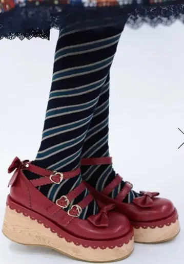 axes femme Chalmiere 사선 스트라이프 오버니 (네이비)