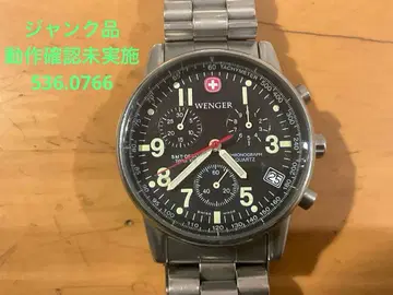 정크제품 Wenger 크로노그래프 손목시계 스테인리스 536.0766
