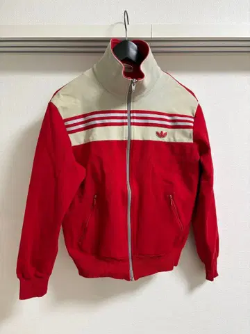 adidas 트랙 자켓 빨간색 70s 데상트