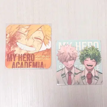 점프 GIGA 코스터 원화전 아트 코스터 바쿠고 카츠키 미도리야 이즈쿠