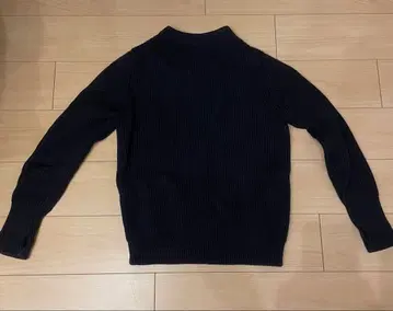 ANDERSEN-ANDERSEN 앤더슨 네이비 리브 스웨터