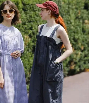 KBF 밀리터리 프릴 오버롤 스커트