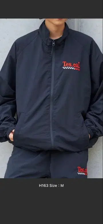 새상품급 상하의 세트 Tes.cal 나일론 자켓 M 팬츠 L 세트