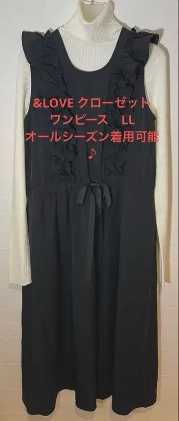 앤드러블 옷장 롱 원피스 LL 올 시즌 착용 가능