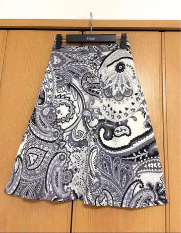 레오나르 울 혼방 스커트 LEONARD