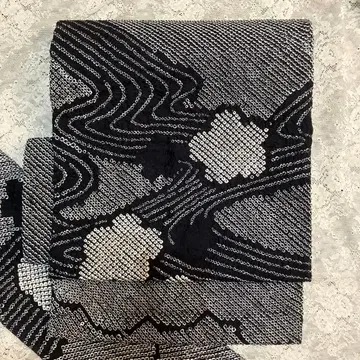 만든 오비 순수 실크  북식 이부식 나고야 오비 리메이크