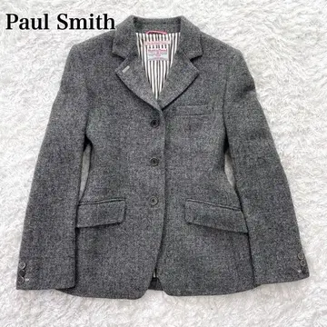 폴스미스 해리스 트위드 테일러드 자켓 M 사이즈 38 그레이