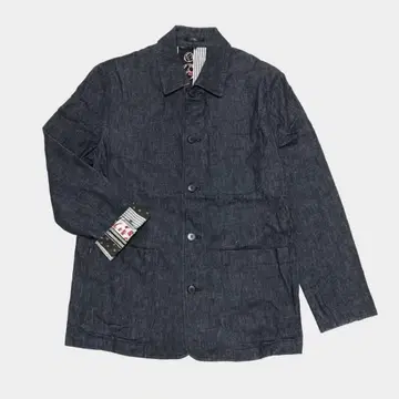 사카모토 데님 에도 블랙 염색 데님 따뜻한 자켓 히케시구미 HW-84