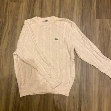 Lacoste 핑크 니트 스웨터