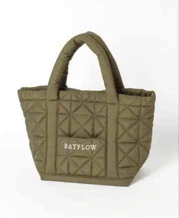 새상품급 BAYFLOW 퀼팅 로고 토트