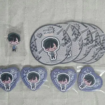 alienstage 이반 캔 배치 코스터 아크릴 클립 특전