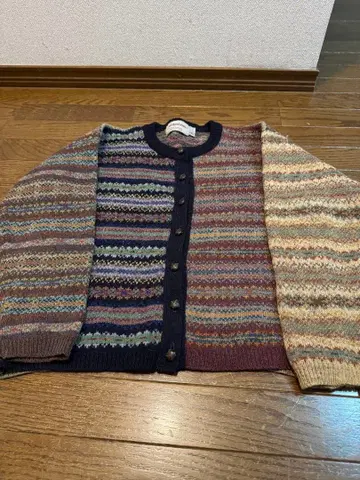 michael ross 멀티 스트라이프 가디건