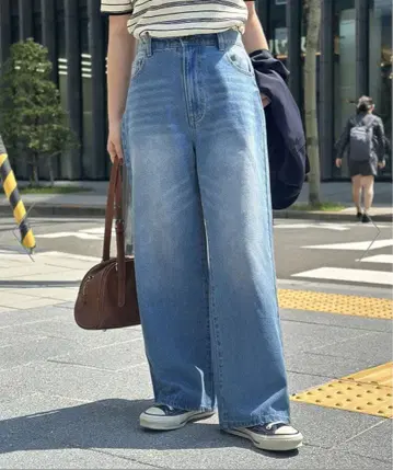 CPCM 하이웨스트 스트레이트 데님 M 블루