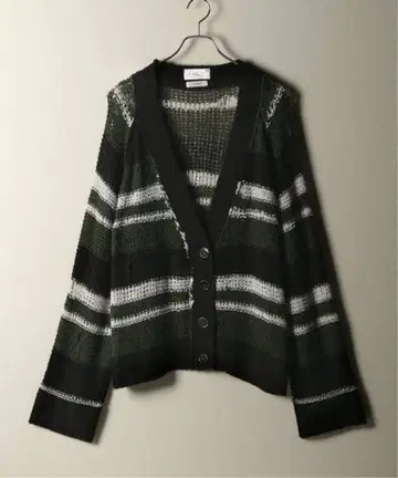 blank x unfollow Gauge Mohair Cardigan