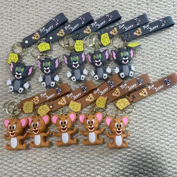 톰과 제리 아크릴 키링 10개 세트