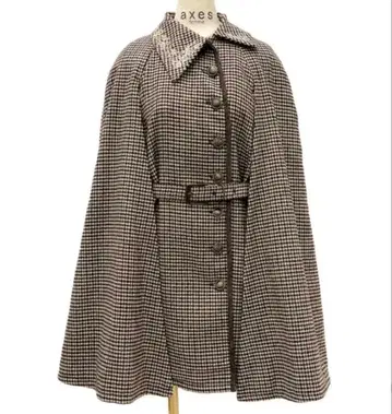 axes femme 연 케이프 코트 벨트 유