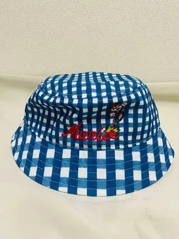 슈퍼 마리오 체크 무늬 버킷햇