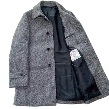 고품질 TEIJIN 긴자 테이진 남성용 샵 해리스 트위드 코트 M