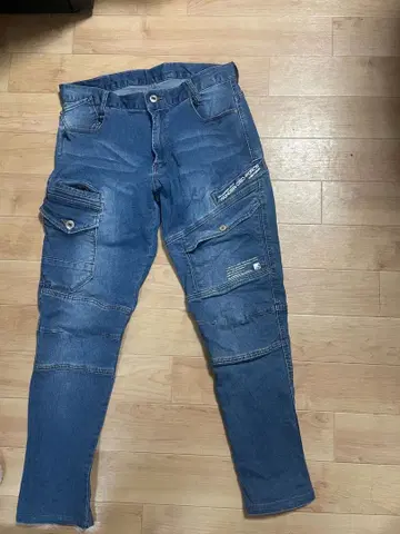 데님 블루 카고 팬츠