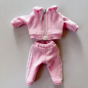 인형 의류 저리 상하의 세트 핑크 1/12 넨도로이드돌