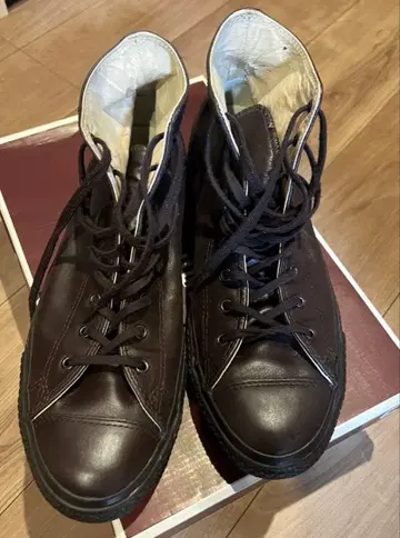 컨버스 100주년 태슬 가죽 브라운