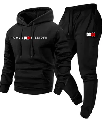 남성용 저지 상하의 세트 속기모 셋업 맨투맨 L 블랙