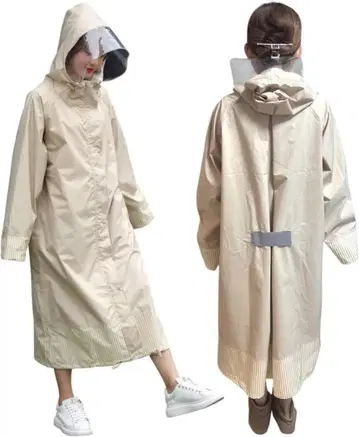 L 사이즈 레인코트 여성용 레인 판초 판초 롱 긴