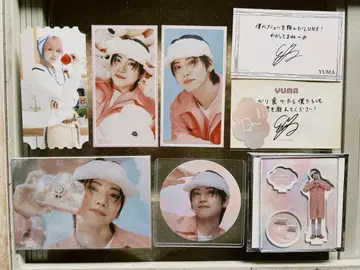 &TEAM 카페 입장 혜택 아크릴 스탠드 엽서 YUMA 유우마 세트