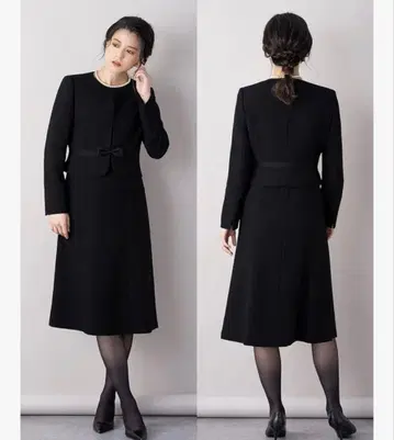 새상품급 Lurco 블랙 포멀 상복 원피스 블랙