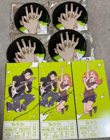 신경 쓰이는 사람이 남자가 아니었다 시부야 모디 캔뱃지 4개 특전 3장