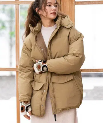 nikoand - 다운 자켓 ALLED (아라이) 다운 후드 블루종