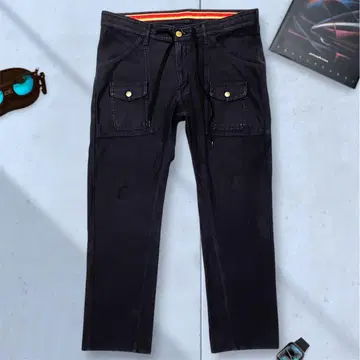 [ Lee ] 워크 팬츠 드로우 스트링 XL 블랙 스트레치