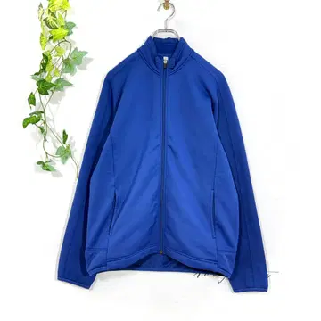 UNIQLO 풀 집업 안감 플리스 자켓 M 블루 스트레치
