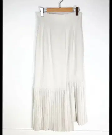 COCO DEAL 화이트 플리츠 스커트