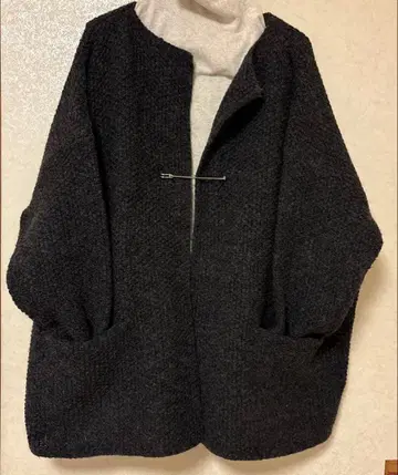 이치 이치 사슴 무늬 니트 가디건