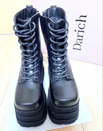 Darich 트리플 밑창 엔지니어 부츠 XL 다리치 블랙