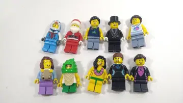 레고 미니 피규어 시티 10개 산타 인형옷 아기 외 묶음 판매