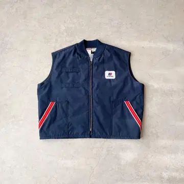 80s UNITED AIRLINES 충전솜 워크 베스트 미국제 USA제