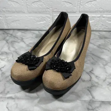 FIRST CONTACT 퍼스트 네이비 웨지솔 펌프스