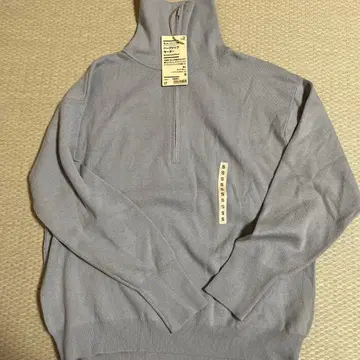 MUJI 하프 지퍼 스웨터 S 라이트 그레이
