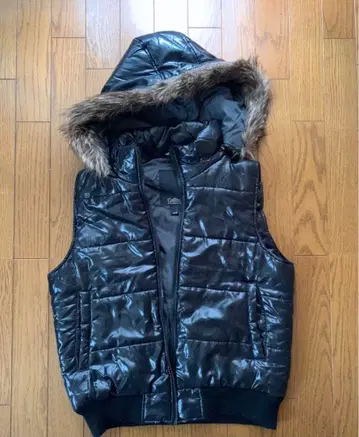 베스트 다운 후드 부착